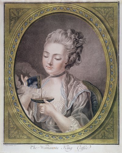 The Woman Taking Coffee, c.1774 by Leonardo Marini